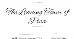 Desktop Screenshot of leaningtowerofpisa.net