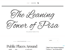 Tablet Screenshot of leaningtowerofpisa.net